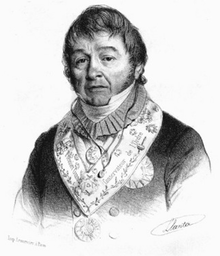 Engraved portrait of Marc Bédarride.