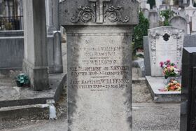 Willermoz family gravestone bearing Jean-Baptiste Willermoz’s name and the dates 1730–1824.